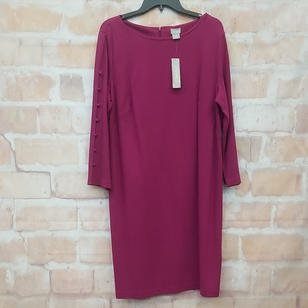 Chico's Elegant Magenta Dress